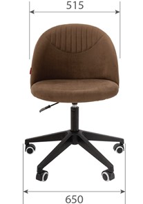 Кресло офисное CHAIRMAN HOME 119, коричневое в Элисте - предосмотр 3