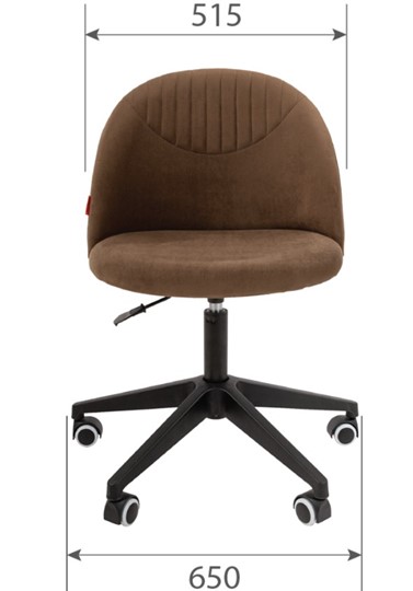 Кресло офисное CHAIRMAN HOME 119, коричневое в Элисте - изображение 3