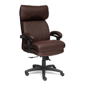 Офисное кресло CHIEF кож/зам/ткань, коричневый/коричневый стеганный, 36-36/36-36 стеганный/24 арт.13111 в Элисте