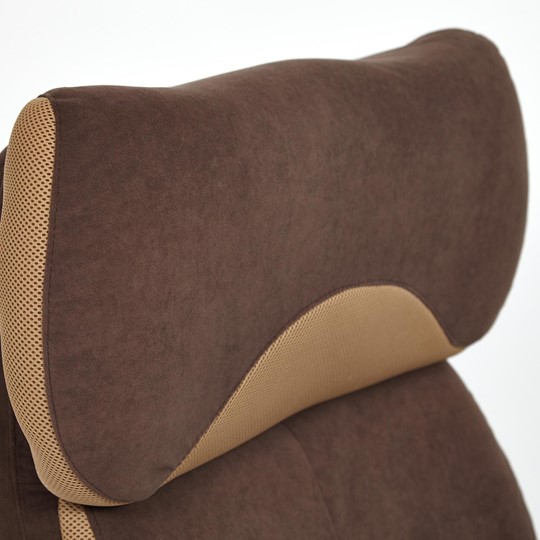 Кресло DUKE флок/ткань, коричневый/бронза, 6/TW-21 арт.14043 в Элисте - изображение 12