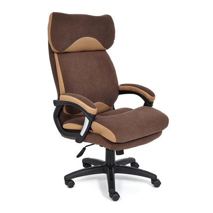 Кресло DUKE флок/ткань, коричневый/бронза, 6/TW-21 арт.14043 в Элисте - изображение