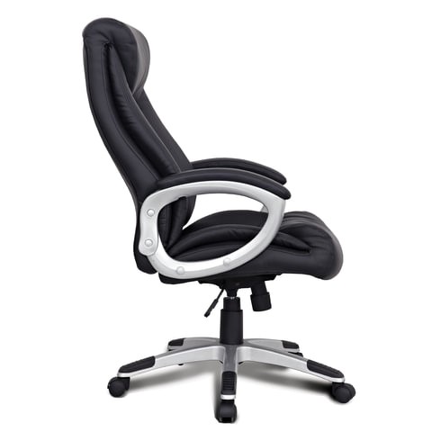 Компьютерное кресло из натуральной кожи BRABIX "Grand EX-500", черное, 530861 в Элисте - изображение 2