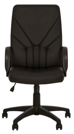 Офисное кресло MANAGER (PL64) экокожа ECO-30, черная в Элисте - изображение