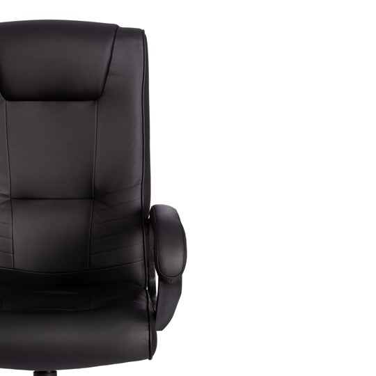 Офисное кресло MAXIMA Хром (22) кож/зам, черный, арт.19513 в Элисте - изображение 5