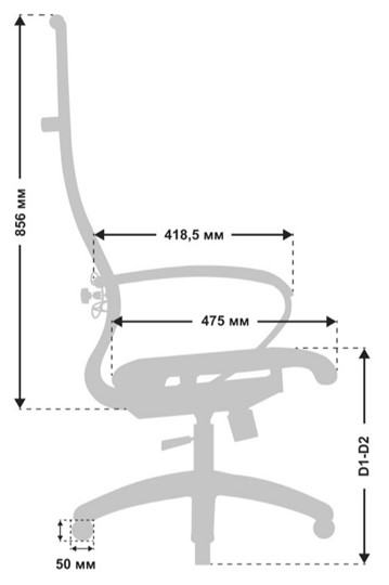 Кресло офисное МЕТТА B 1m 7/K131, Основание 17832 лайм в Элисте - изображение 2