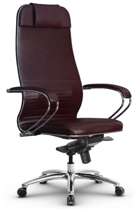 Кресло офисное Metta L 1m 38K2/K мультиблок, нижняя часть 17838 бордовый в Элисте - изображение