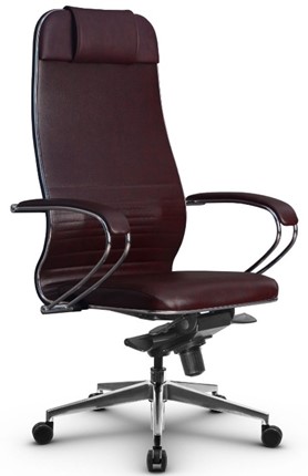 Кресло офисное Metta L 1m 38K2/K мультиблок, нижняя часть 17839 бордовый в Элисте - изображение