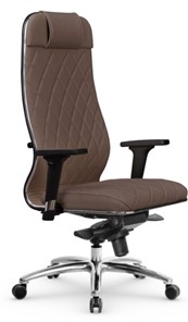 Кресло офисное Мetta L 1m 40M/2D Infinity Easy Clean (MPES) мультиблок, нижняя часть 17838 коричневый в Элисте - предосмотр