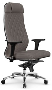Кресло офисное Мetta L 1m 40M/2D Infinity Easy Clean (MPES) мультиблок, нижняя часть 17838 серый в Элисте - предосмотр
