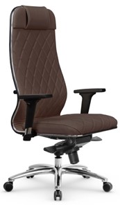 Кресло офисное Мetta L 1m 40M/2D Infinity Easy Clean (MPES) мультиблок, нижняя часть 17838 темно-коричневый в Элисте