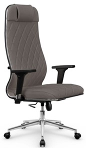 Кресло офисное Мetta L 1m 40M/2D Infinity Easy Clean (MPES) топган OMS, нижняя часть 17853 серый в Элисте