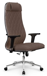 Кресло офисное Мetta L 1m 40M/2D Infinity Easy Clean (MPES) топган OMS, нижняя часть 17853 светло-коричневый в Элисте