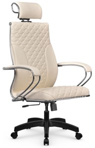 Кресло офисное Metta L 2c 44C/K116 Infinity Easy Clean топган, нижняя часть 17831 молочный в Элисте