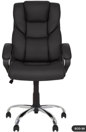 Кресло MORFEO (CHR68) экокожа ЕСО-30, черный в Элисте - изображение