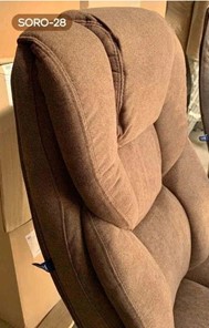 Кресло компьютерное MORFEO (CHR68) ткань SORO-28, коричневая в Элисте - предосмотр 3