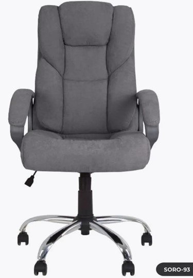 Офисное кресло MORFEO (CHR68) ткань SORO-93 серая в Элисте - изображение 3