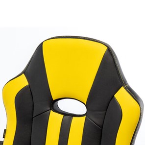 Кресло офисное RABIX "Stripe GM-202", экокожа, черное/желтое, 532510 в Элисте - предосмотр 11