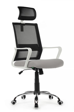 Кресло компьютерное RCH 1029HW, серый/черный в Элисте - изображение