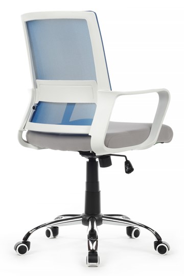 Кресло компьютерное RCH 1029MW, серый/синий в Элисте - изображение 3