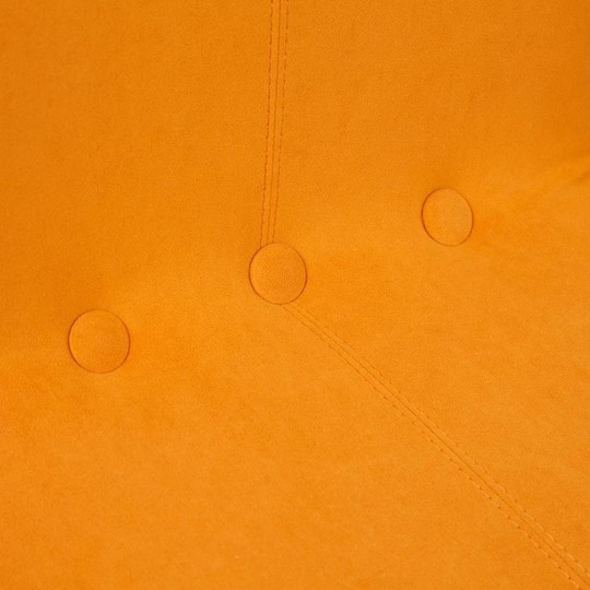Кресло компьютерное RIO флок/кож/зам, оранжевый/оранжевый, арт.14188 в Элисте - изображение 6
