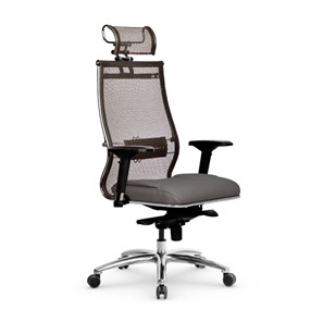 Кресло офисное Samurai SL-3.05 MPES Светло-коричневый / Серый в Элисте - предосмотр