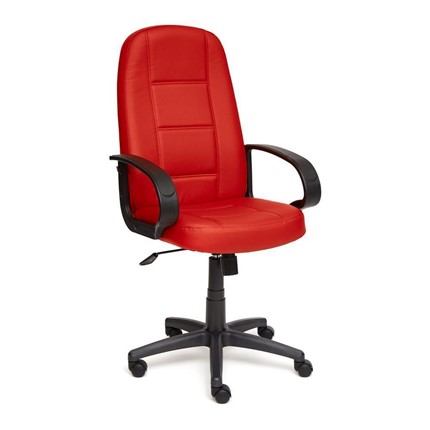 Офисное кресло СН747 кож/зам, красный, арт.7707 в Элисте - изображение
