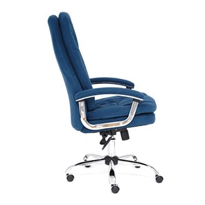 Кресло компьютерное SOFTY LUX флок, синий, арт.13592 в Элисте - предосмотр 5
