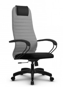 Кресло офисное SU-BK130-10 PL серый/черный в Элисте