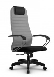 Кресло компьютерное SU-BK131-10 PL серый/черный в Элисте