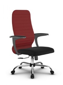 Офисное кресло SU-CU160-10 CH красный/черный в Элисте