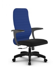 Офисное кресло SU-CU160-10 PL синий/черный в Элисте
