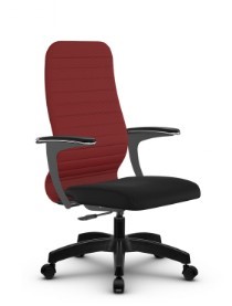 Кресло офисное SU-CU160-10P PL красный/черный в Элисте - предосмотр