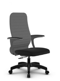 Кресло компьютерное SU-CU160-10P PL серый/черный в Элисте