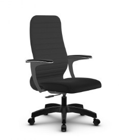 Кресло офисное SU-CU160-10P PL темно-серый/черный в Элисте
