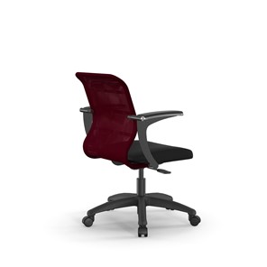 Кресло офисное SU-M-4/подл.160/осн.005 бордовый/черный в Элисте - предосмотр 1
