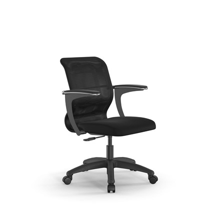 Компьютерное кресло SU-M-4/подл.160/осн.005 черный в Элисте - изображение