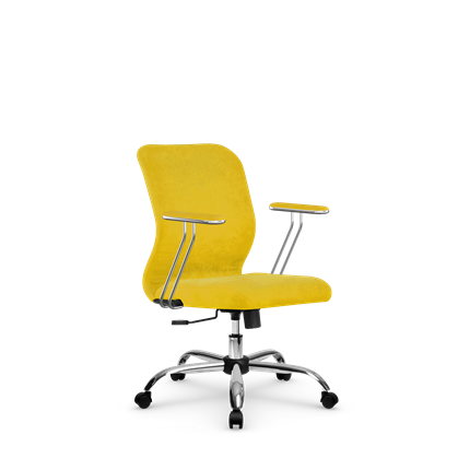 Компьютерное кресло SU-Mr-4/подл.078/осн.003 желтый в Элисте - изображение