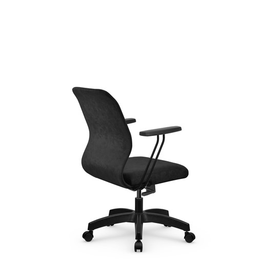 Офисное кресло SU-Mr-4/подл.109/осн.006 черный в Элисте - изображение 2