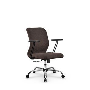 Кресло компьютерное SU-Mr-4/подл.109/осн.003  темно-коричневый в Элисте
