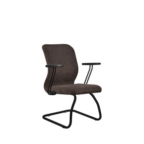 Кресло компьютерное SU-Mr-4/подл.109/осн.008 темно-коричневый в Элисте - предосмотр