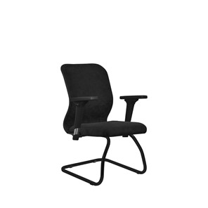 Кресло компьютерное SU-Mr-4/подл.200/осн.008 черный в Элисте