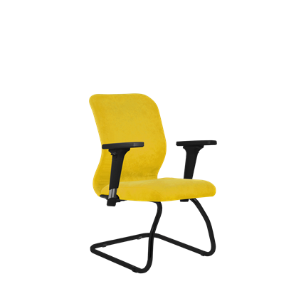Кресло компьютерное SU-Mr-4/подл.200/осн.008 желтый в Элисте - изображение
