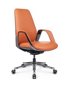 Офисное кресло Napoli-M (YZPN-YR021), Оранжевая кожа/Серая кожа в Элисте - предосмотр