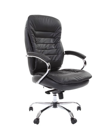 Кресло офисное CHAIRMAN 795 кожа, цвет черный в Элисте - изображение