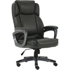Кресло компьютерное Brabix Premium Favorite EX-577 (пружинный блок, рециклированная кожа, серое) в Элисте