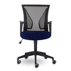 Офисное кресло Brabix Wings MG-309 (пластик черный, сетка, черное/синее) 532013 в Элисте
