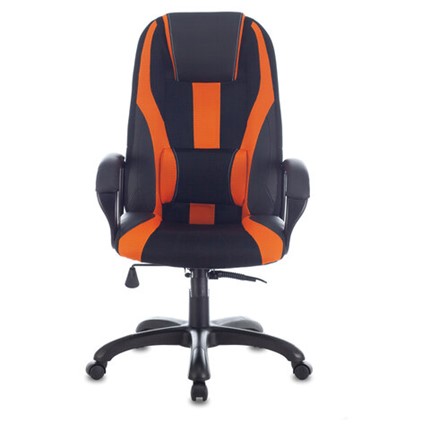 Компьютерное кресло Brabix Premium Rapid GM-102 (экокожа/ткань, черно/оранжевое) в Элисте - изображение
