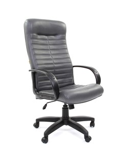 Кресло компьютерное CHAIRMAN 480 LT, экокожа, цвет серый в Элисте - предосмотр