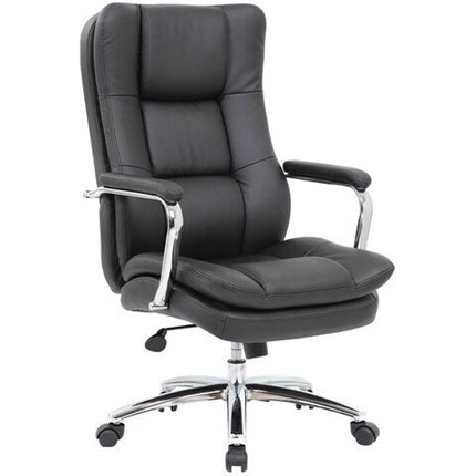Офисное кресло Brabix Premium Amadeus EX-507 (экокожа, хром, черное) в Элисте - изображение