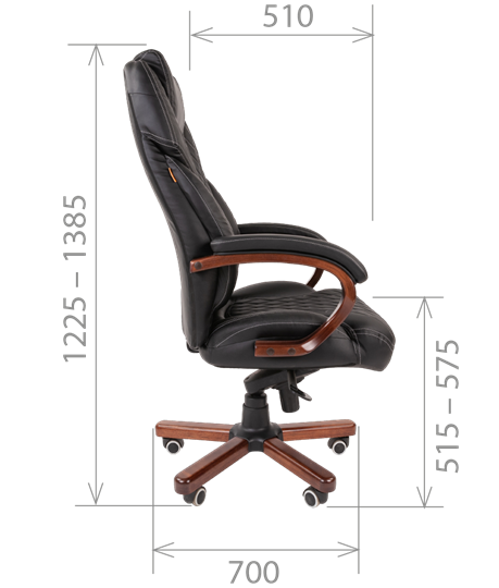 Кресло компьютерное CHAIRMAN 406, коричневый в Элисте - изображение 5